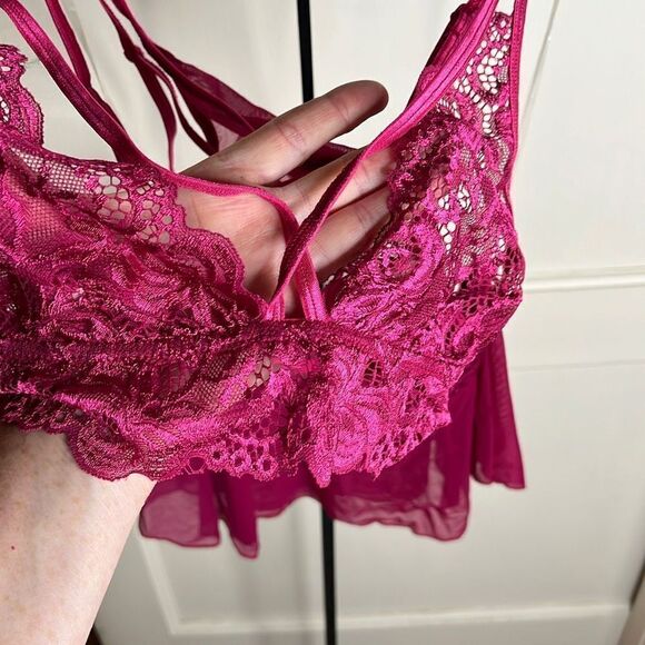 Dreamgirl 3-Piece Skirt, G-String, and Lace Bralette Set Valentine’s Day - Picture 2 of 5